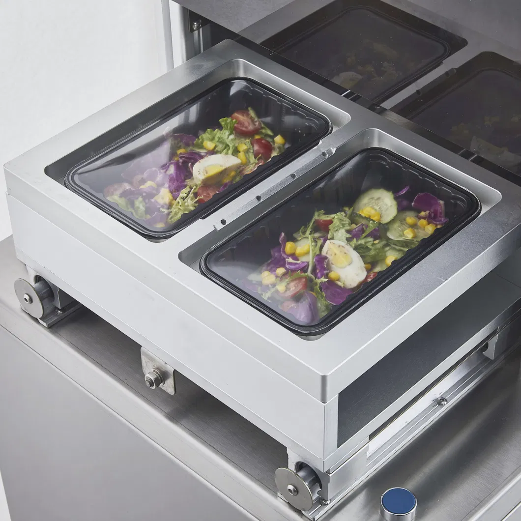 Ready Meals Fresh-Keeping Gas Flushing Semi-Automatic Tray Sealing Machine