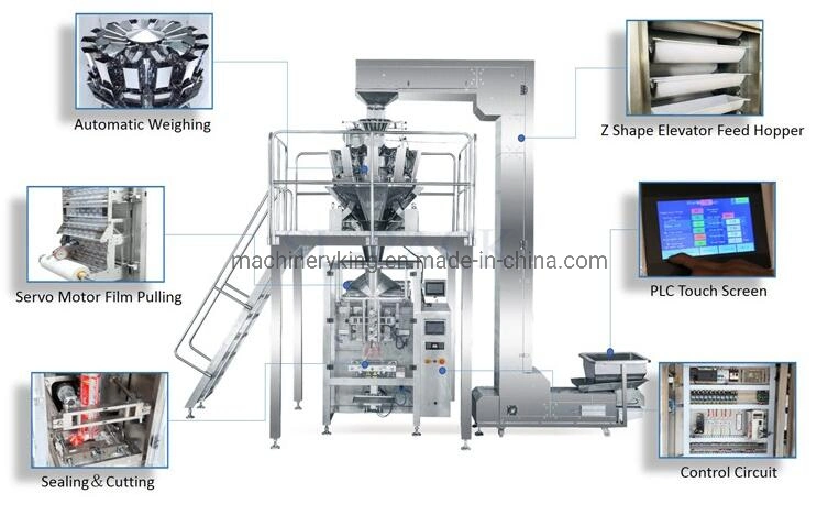 Automatic Weighting 500g 1kg 2kg Cooked Rice Packing Machine