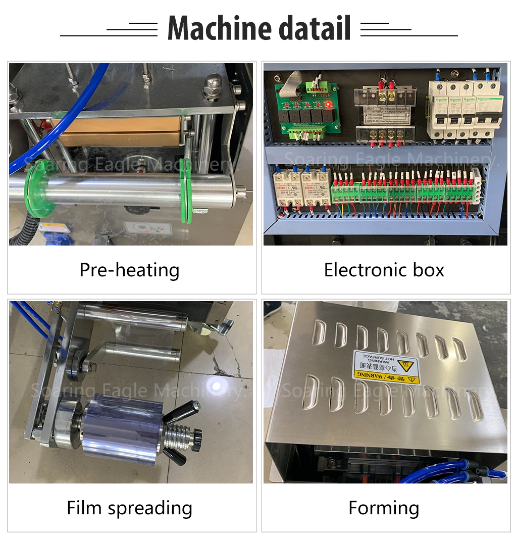 Blister Thermoforming Filling and Sealing Machine for Jam Butter Honey Small Blister Packaging Machine