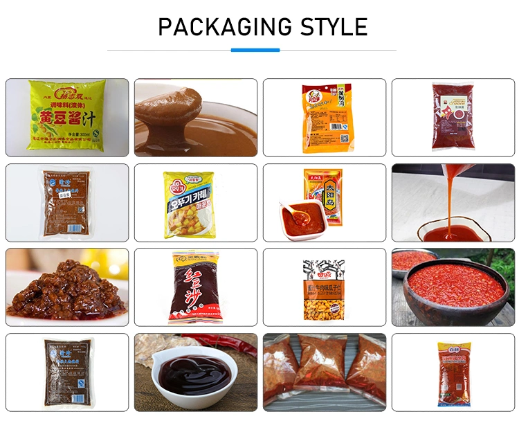 Automatic Small Sachet Food Chilli Spicy Butter Paste Filling Sauce Packaging Machine