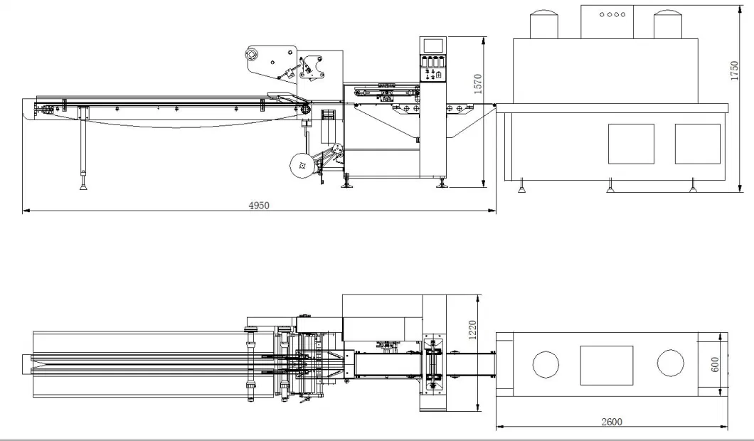 Automatic Side Sealer/Sealing Shrink/Shrinking Wrapping/Packaging/Packing Machine for Instant Noodle Cups