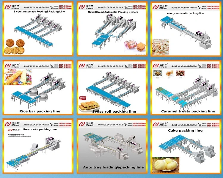 Full Automatic Layer Cake Bread Feeding Packing Machine Bread Packaging Machine Bread Shives Bagging Machine