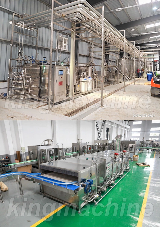 Complete Line Automatic Pet Bottle Non-Carbonated Coconut Water Beverage Clear Orange Juice Fruit Jam Sauce Beer Making Filling Bottling Capping Packing Machine