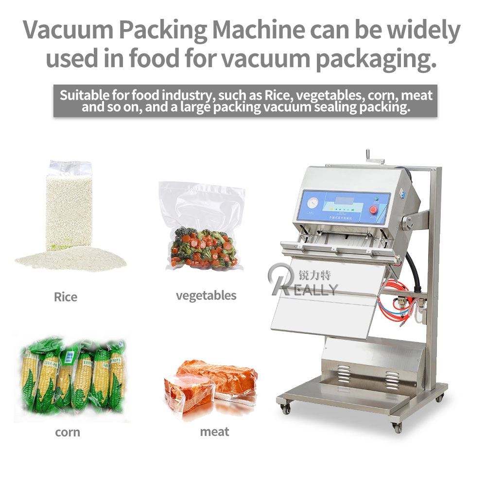 Vacuum Packaging Machine Meat Rich Electric Plastic Bag Food Sealer Pneumatic Dry Wet Pumping Packaging Machine