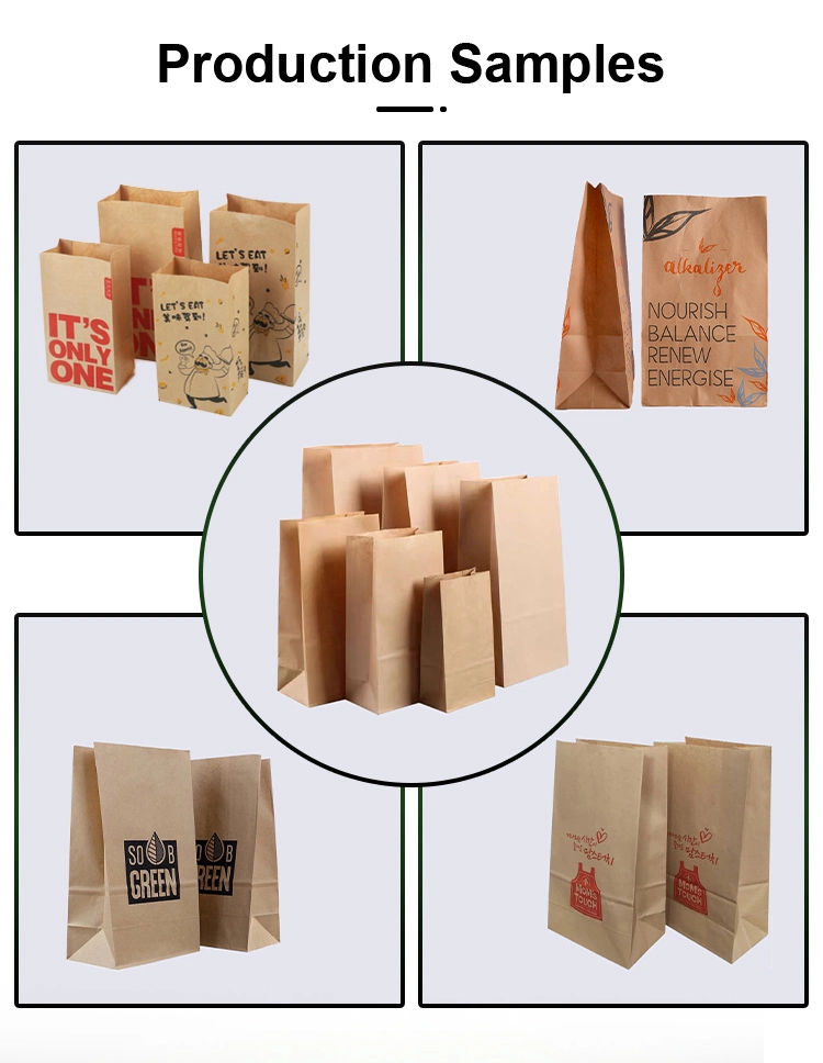 Eco-Friendly Automatic Bread Sandwich Leisure Food Fruit Gift Bag Kraft Paper Bag Machine with Window Packaging Carry Handbag Maker Making Machine