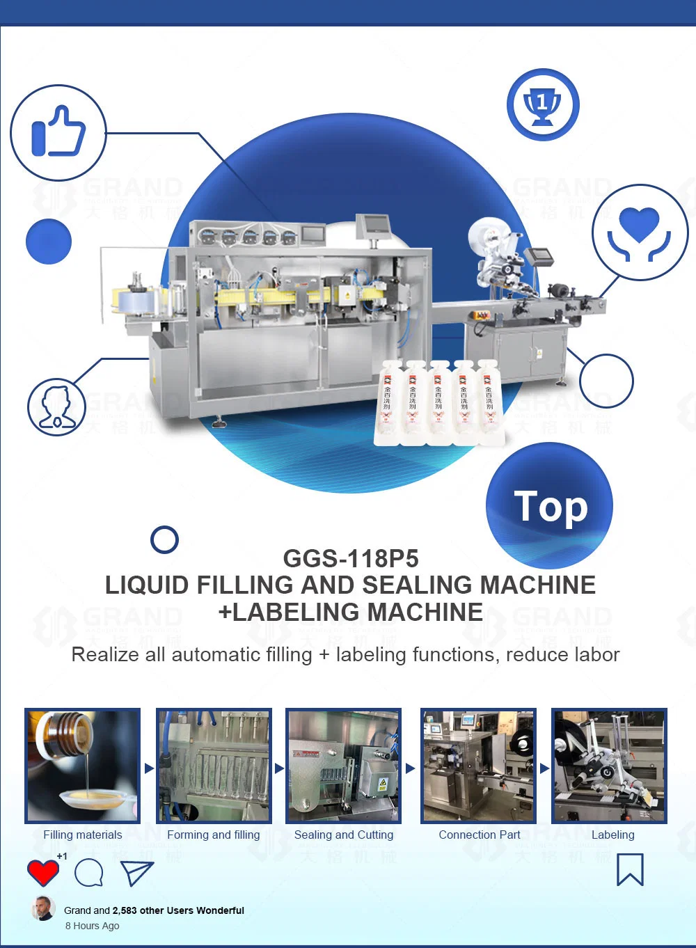 Automatic Thermoforming Bee Honey Blister Packaging Machine Liquid Ketchup Paste Chocolate Jam Honey Blister Packing Machine
