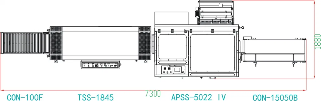 Food Industry Packaging Side Sealing PE Film Heat Shrink Package Machine