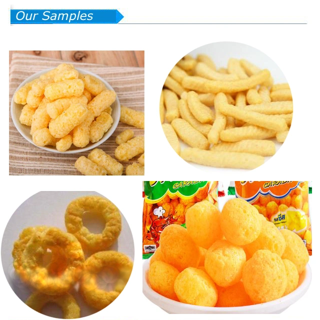 High Quality Automatic Double Screw Extruded Corn Puff Snack Food Making Machine with Stuffing for Food Factory