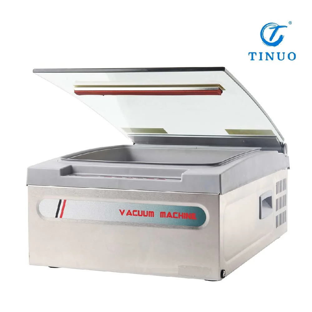 Small Factory Automatic Plastic Food Tray Vacuum Gas Flushing Sealing Machine Vegetable Salad Bowl Packing Machine