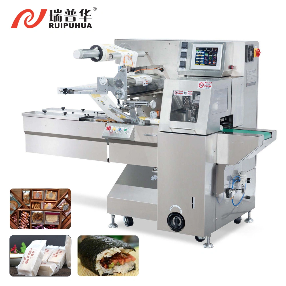 Baking Products Frozen Food Bread Cakes Pounch Sachet Price Box-Motion Belt Feeding Servo Packaging Packing Wrapper Machine