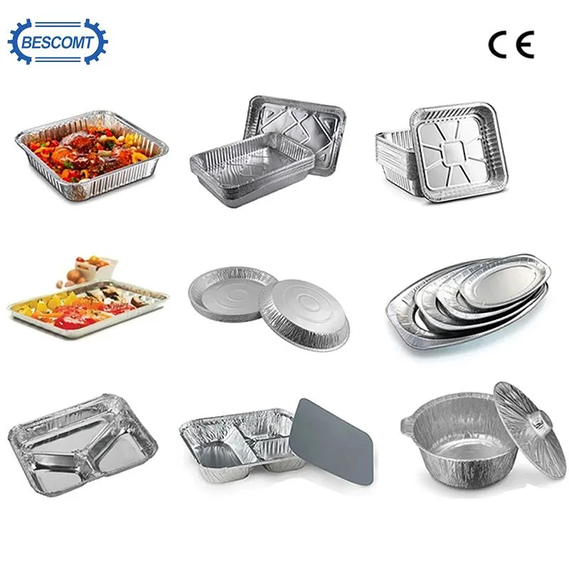 Real Auto China Aluminum Foil Tray Machine for Packaging Food Container