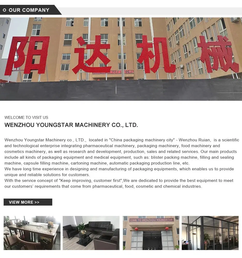 Youngstar Dpp260 High Quality Hot Sale Automatic Paper-Plastic 18650 Battery Packs Blister Packing Machine