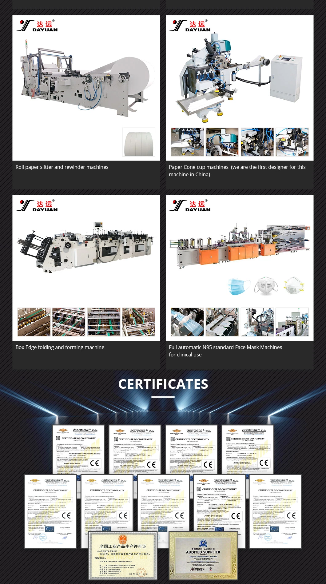 Automatic Hamburger Boxes Machinery for Packaging Box