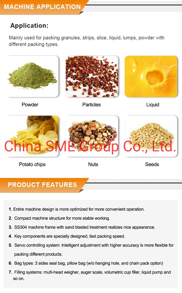 Hot Sale Food Cassava /Corn Plantain/Soup/Ground Coffee/Starch/Yeast/Vitamin/Flour/Seasoning Powder Packing Packaging Machine