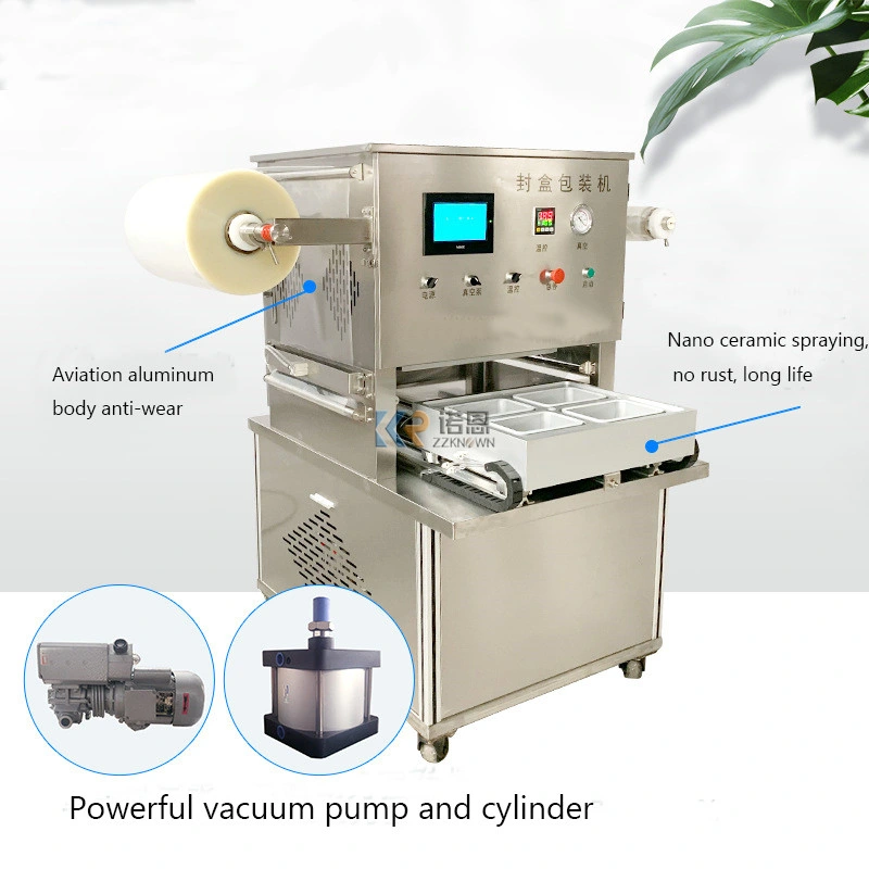 Vacuum Skin Packaging Machine Nitrogen Food Meat Tray Sealer Food Tray Sealing Machine for Dry Tofu Fruit Egg Packaging Machines