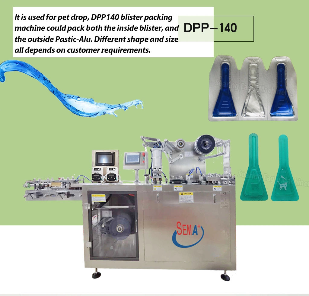 Dpp Thermoforming Automatic Jam Honey Cosmetic Liquid Blister Packaging Machine