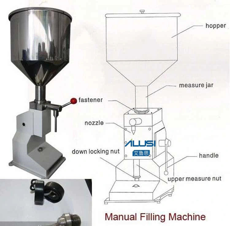 A02 Pneumatic Pedal Food Packaging Paste Packing Filling Machine for Small Businesses