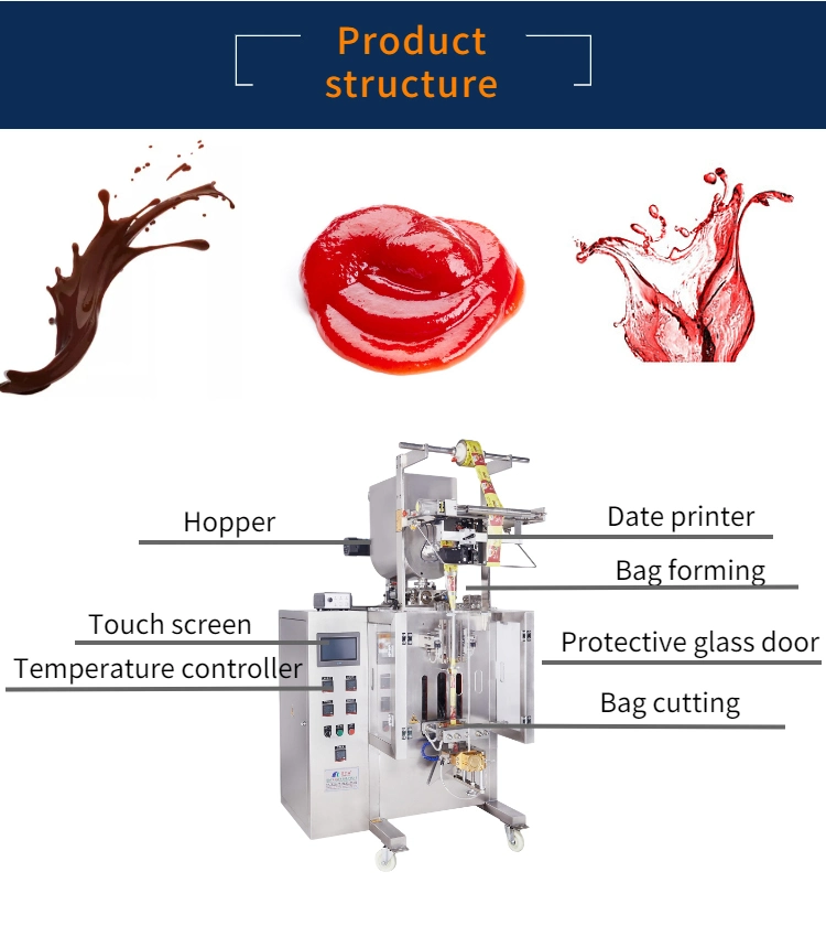 Automatic Honey/Paste/Ketchup/Sauce Packing Machine Filling and Sealing Machine