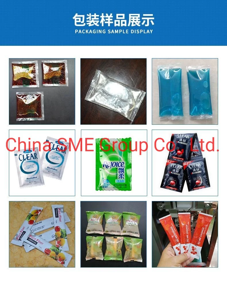 Auto Viscous Liquid Sachet Packing Machine 3/4 Sides Seal Bag Packaging Machine for Honey, Ketchup. Tomato Paste. Sauce. Jam. Soup. Syrup. Salad.