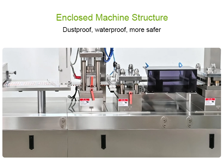 Dpp-160PRO Automatic Alu Alu PVC Medical Pill Tablet Capsule Blister Packaging Machinery Forming Sealing Blister Packing Machine