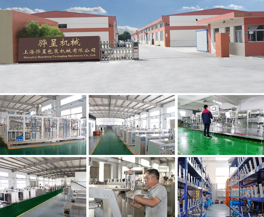 Automatic Hffs Horizontal Duplex Plastic Bag Milk Gummy Candy Liquid Sauce or Powder Tea Sachet Pouch Filling Sealing Packaging Packing Machinery for Food