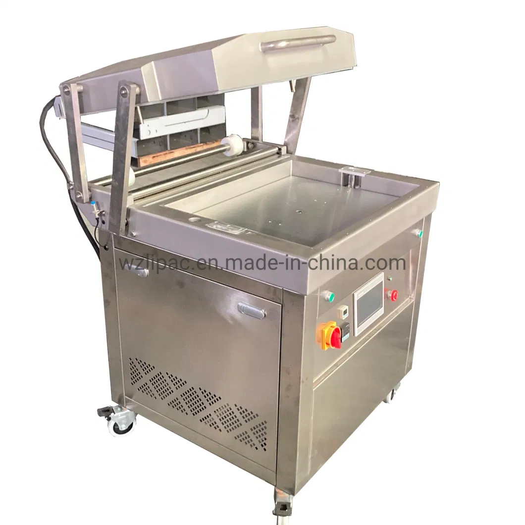 Tray Sealing Cooked Foods Skin Vacuum Packing Machines Processing Fish Skin Pack Machine, High Speed Skin Pack Machine
