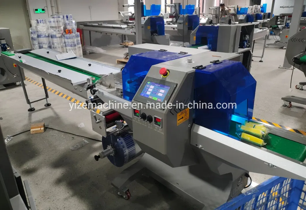 Bakery Croissant Bread Vegetables Lollipop Packaging Machine Hardware Sandwich Chocolate Flow Pillow Type Packing Machine