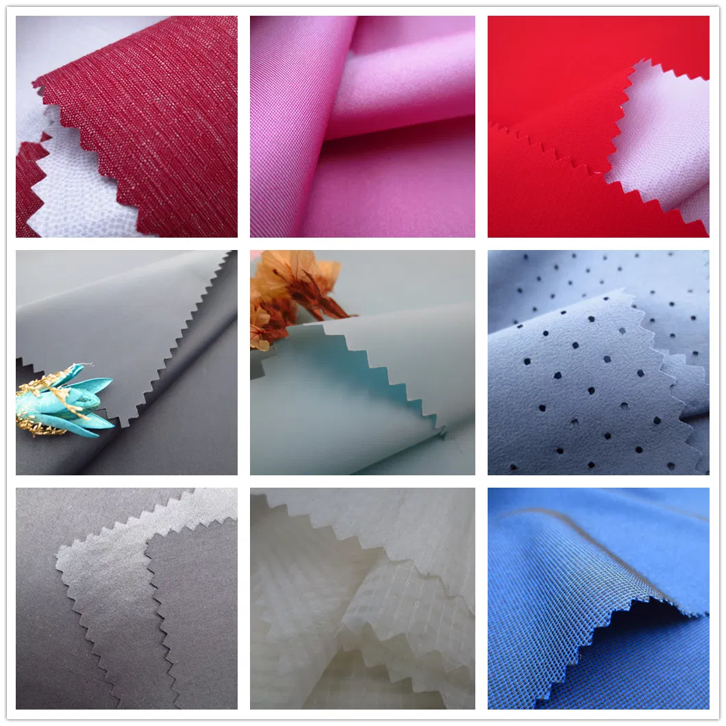 Stretch N/T Slub Shantung Fabric for Garment