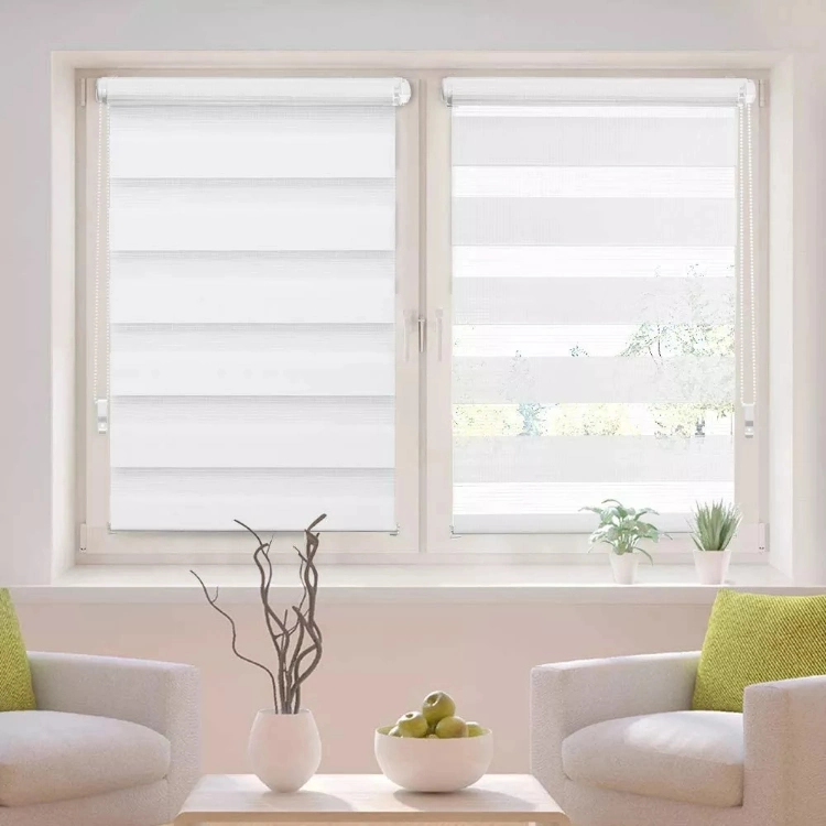 Ready Made Day and Night Roller Blind 100% Polyester Fabric Zebra Blind Easy Fix Mini Zebra Roller Shade Window Coverings Germany Roller Shade