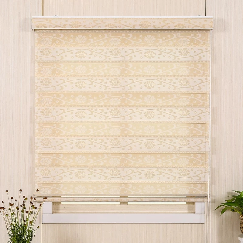 Manual and Motorized Roller Zebra Blinds Fabric Available