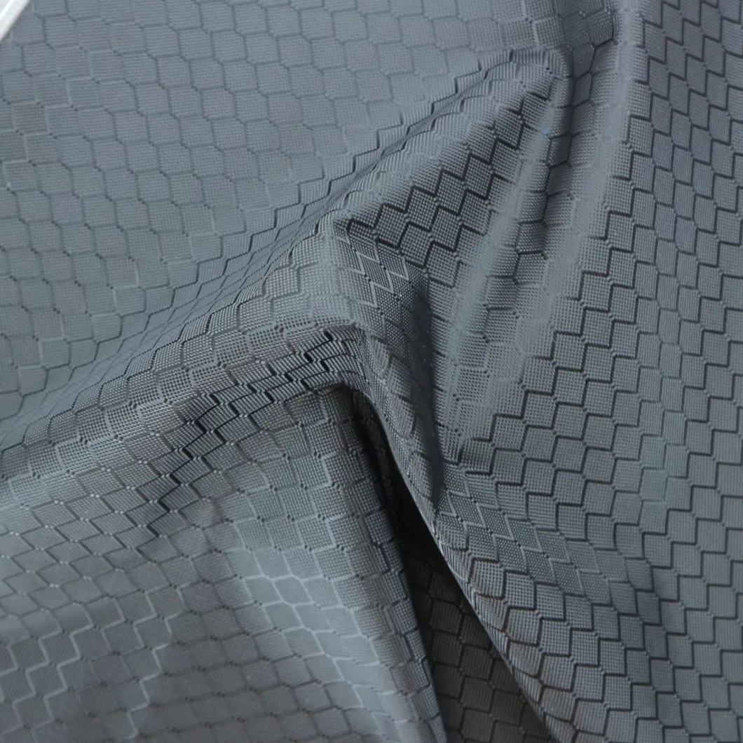 300d Polyester Jacquard Oxford Fabric with Blackout Blind PU Coating