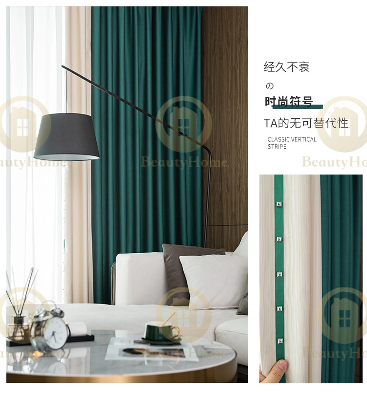 High Standard 2022 Luxury Modern Orange Color Home Living Room Curtain Fabrics with High Shading for Dubai