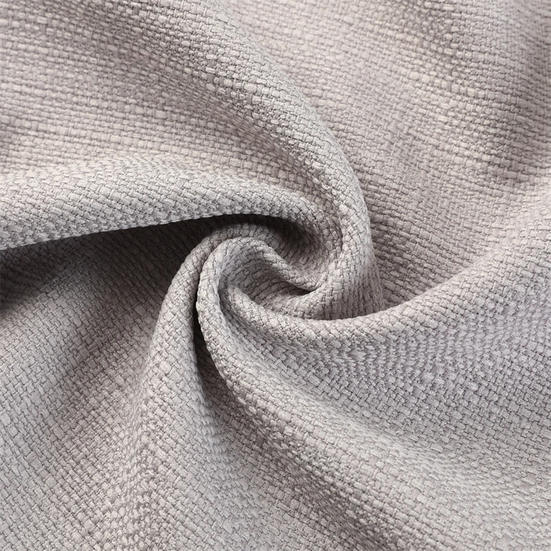 Grey Linen Shade Hotel Curtain Cloth, Sand Release (customizable)