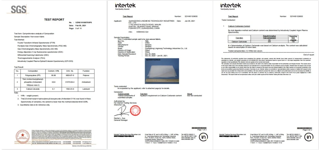 Spun-Bonded for Industrial Usage Anti-Tear Dreamleader / OEM Polyester Fabric Nonwoven