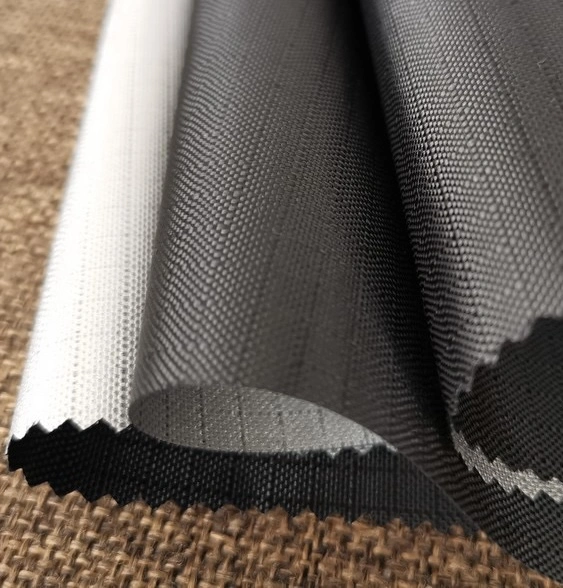 300d 0.5cm Polyester Waterproof Silver Coating Ripstop Fabric for Camping Canopy/Tent