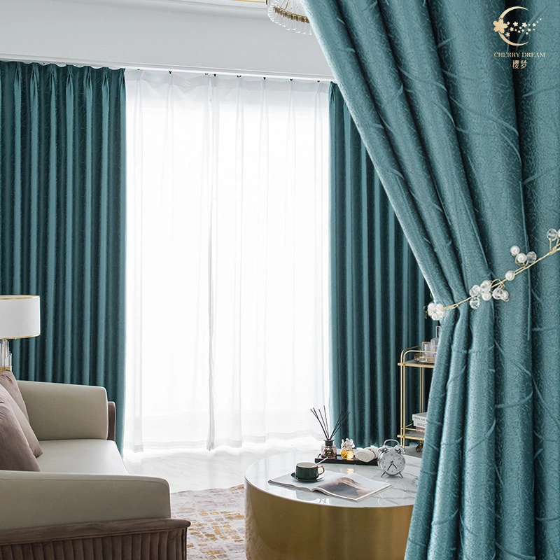 Polyester Thickened Diamond Stripe Home Curtain Fabric