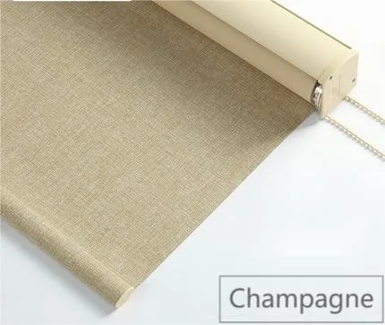 Flax Roller Blinds Fabric Imitation Linen Ready-Made Blackout Roller Blinds Roller Shade 100% Polyester