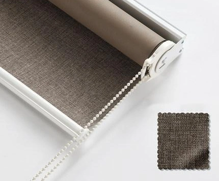 Flax Roller Blinds Fabric Imitation Linen Fabric Blackout Roller Blinds Roller Shade 100% Polyester