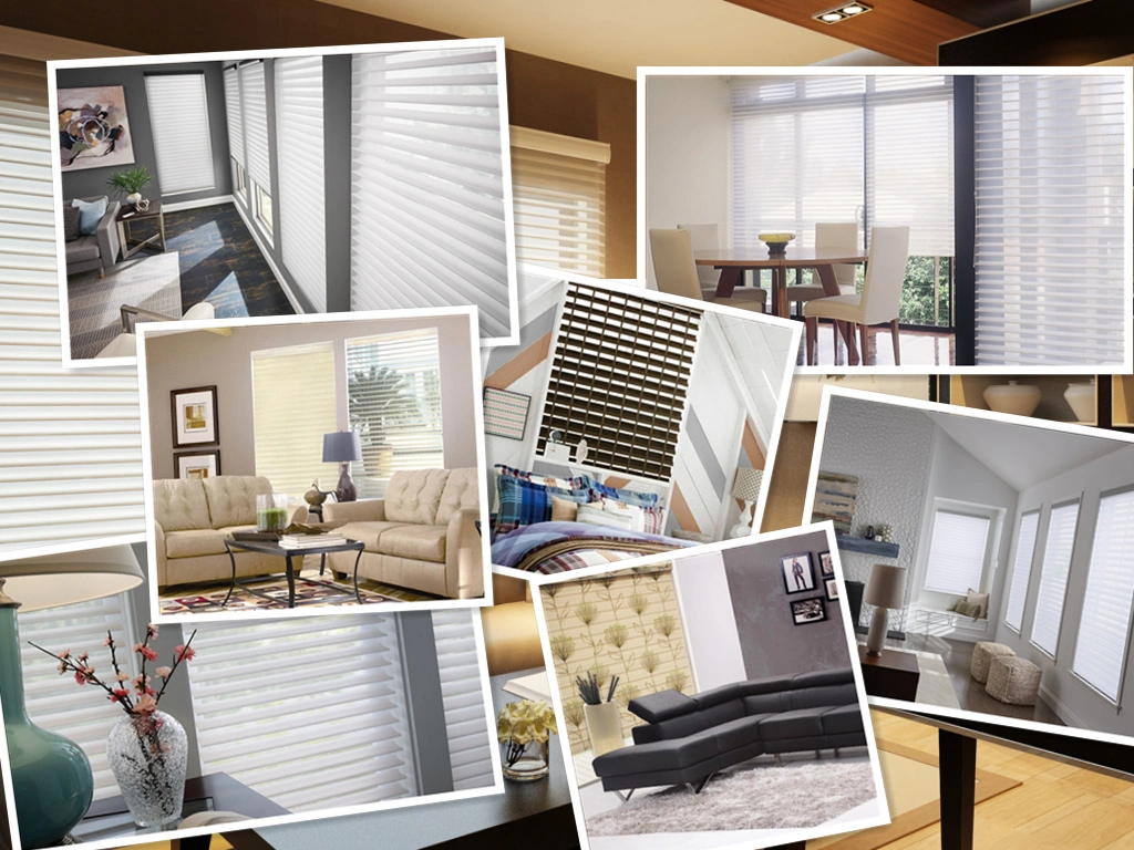 Silhouette Shade Shangri La Motorized Blinds with Solar Panel Battery Motor Shangrila Blinds