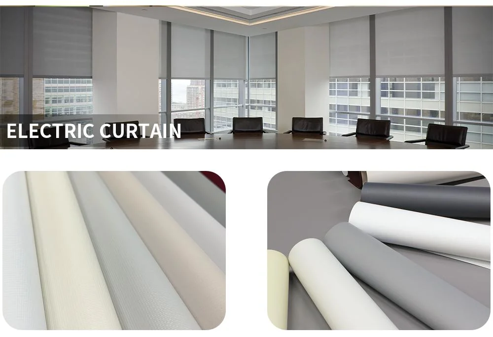 510GSM Black out Curtain Material PVC Roller Curtain