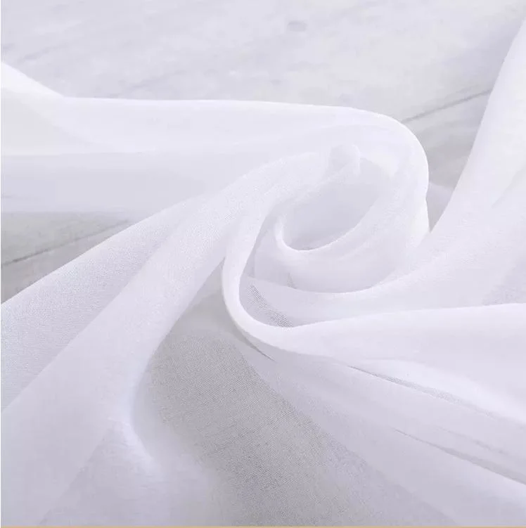 100% Polyester Cheap Voile Fabric for Windows Tulle Sheer Curtains