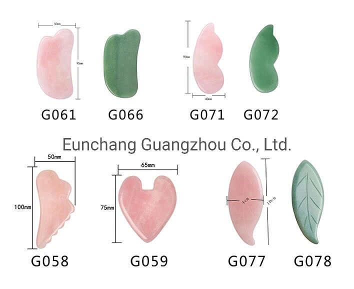 OEM High Quality Private Label Natural Facial Pink Rose Quartz / Resin Gua Sha Jade Roller