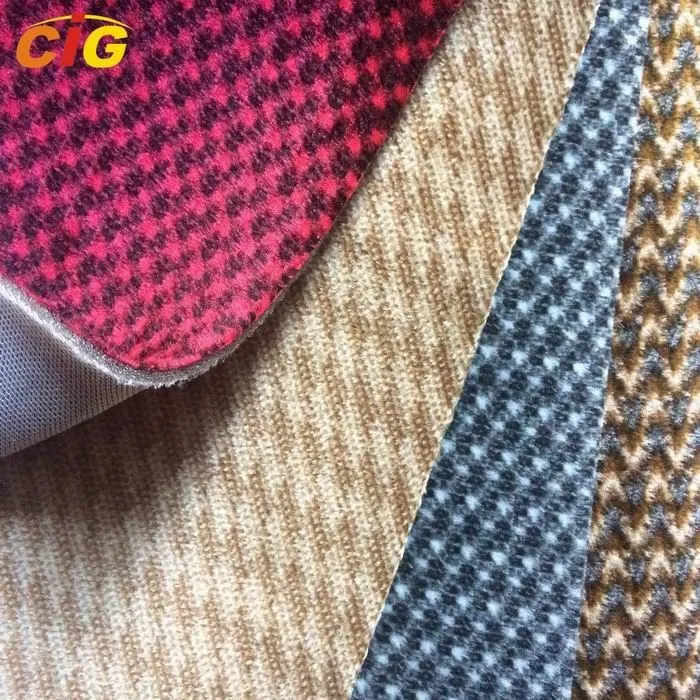 Eco-Friendly Jacquard Home Polyester Knitted Decorative Car Seat Upholstery Auto Printing Upholstery Fabric