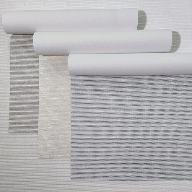 Custom Solar Designer Roller Blinds Fabrics Polyester Semi-Blackout