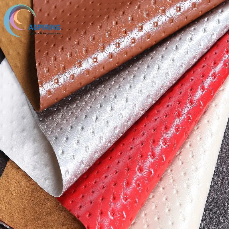 Cheapest Good Quality Fabrics PVC Leather for Sofa