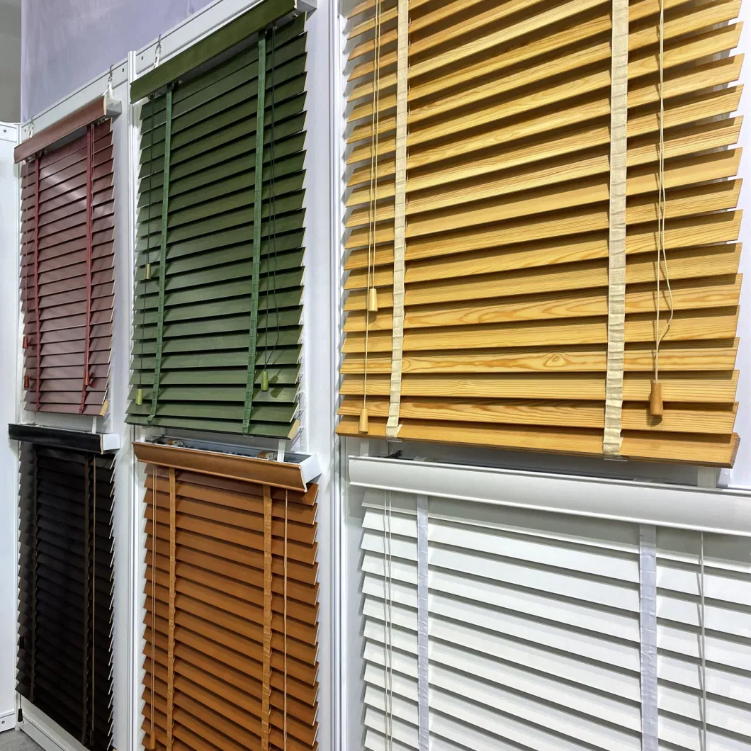 Cortinas De Persiana De Madera Impermeable Wooden Blinds Curtains