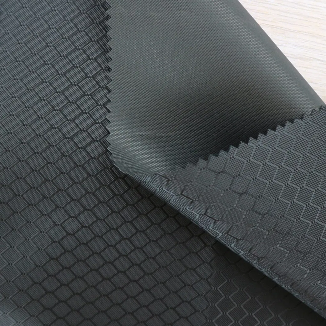 300d Polyester Jacquard Oxford Fabric with Blackout Blind PU Coating