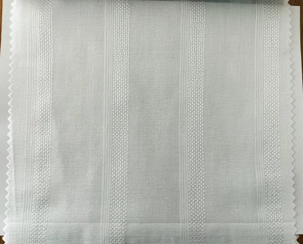 Special Yarn Made 100% Polyester Yarn Sheer Curtain Fabric