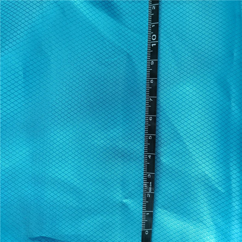 Polyester Jacquard Diamond Lattice Poly Taffeta Lining Fabric for Bags Tent Cloth