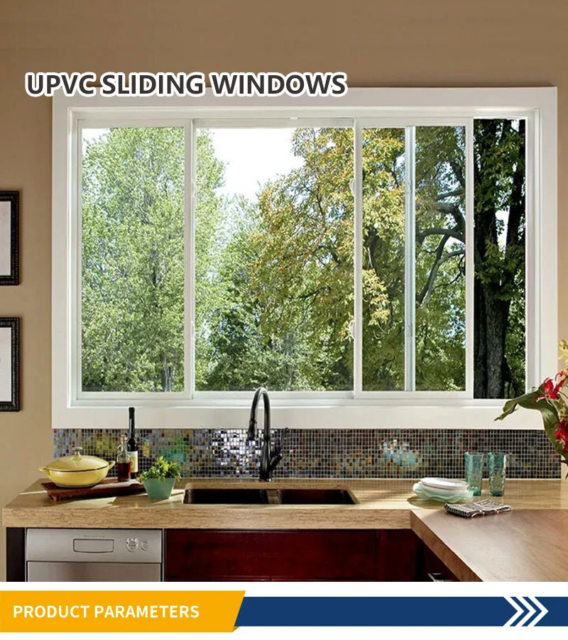 American Style Ventanas De Double Glazed Swing UPVC PVC Sliding Windows